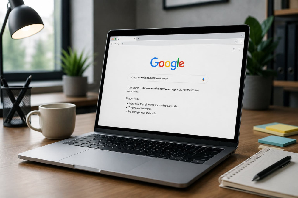Confirm that the page is really missing from the index
